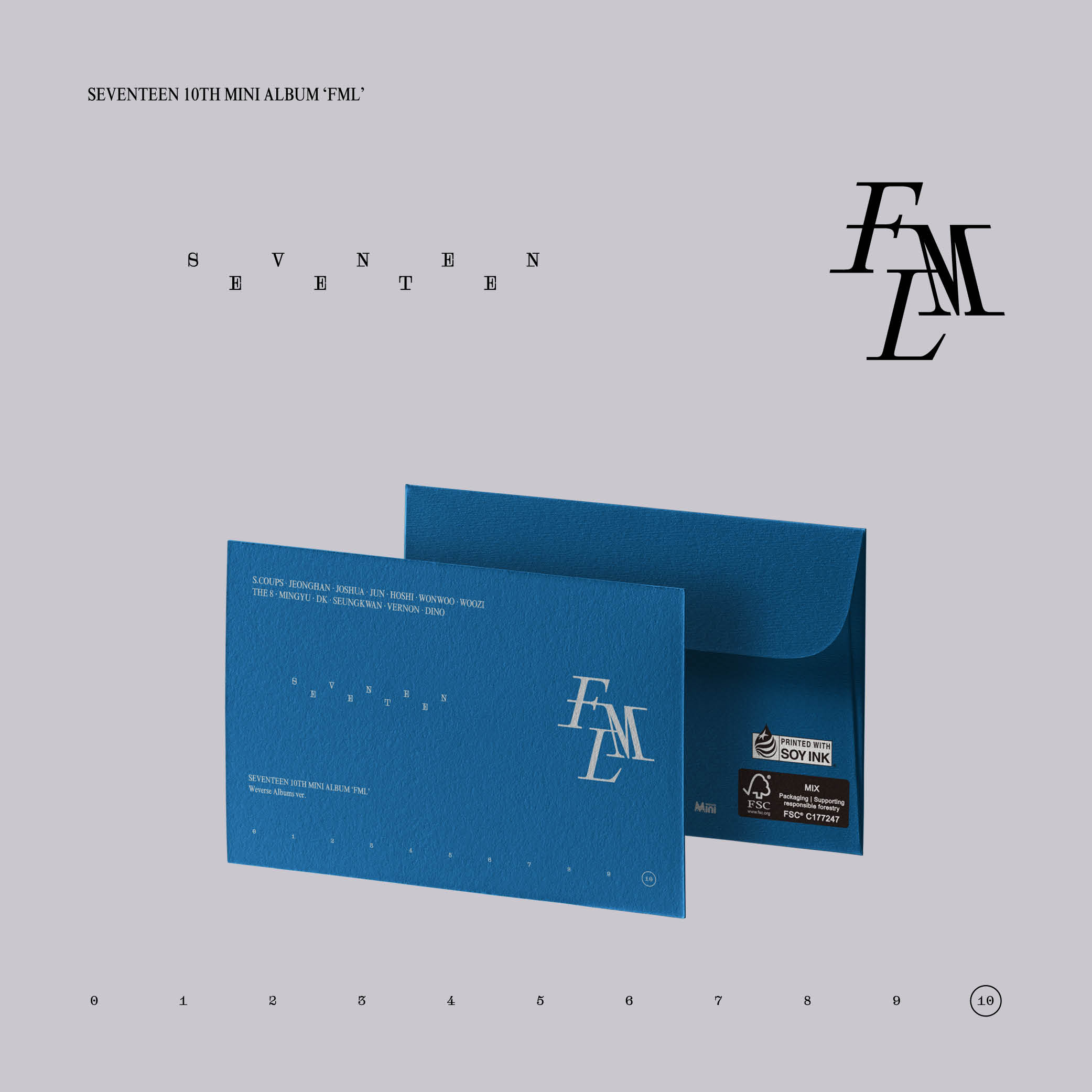 [全款 裸专] [Ktown4u Special Gift] SEVENTEEN - 10th Mini Album [FML] (Weverse Albums ver.)_MAGNETIZE1998_率宽引力