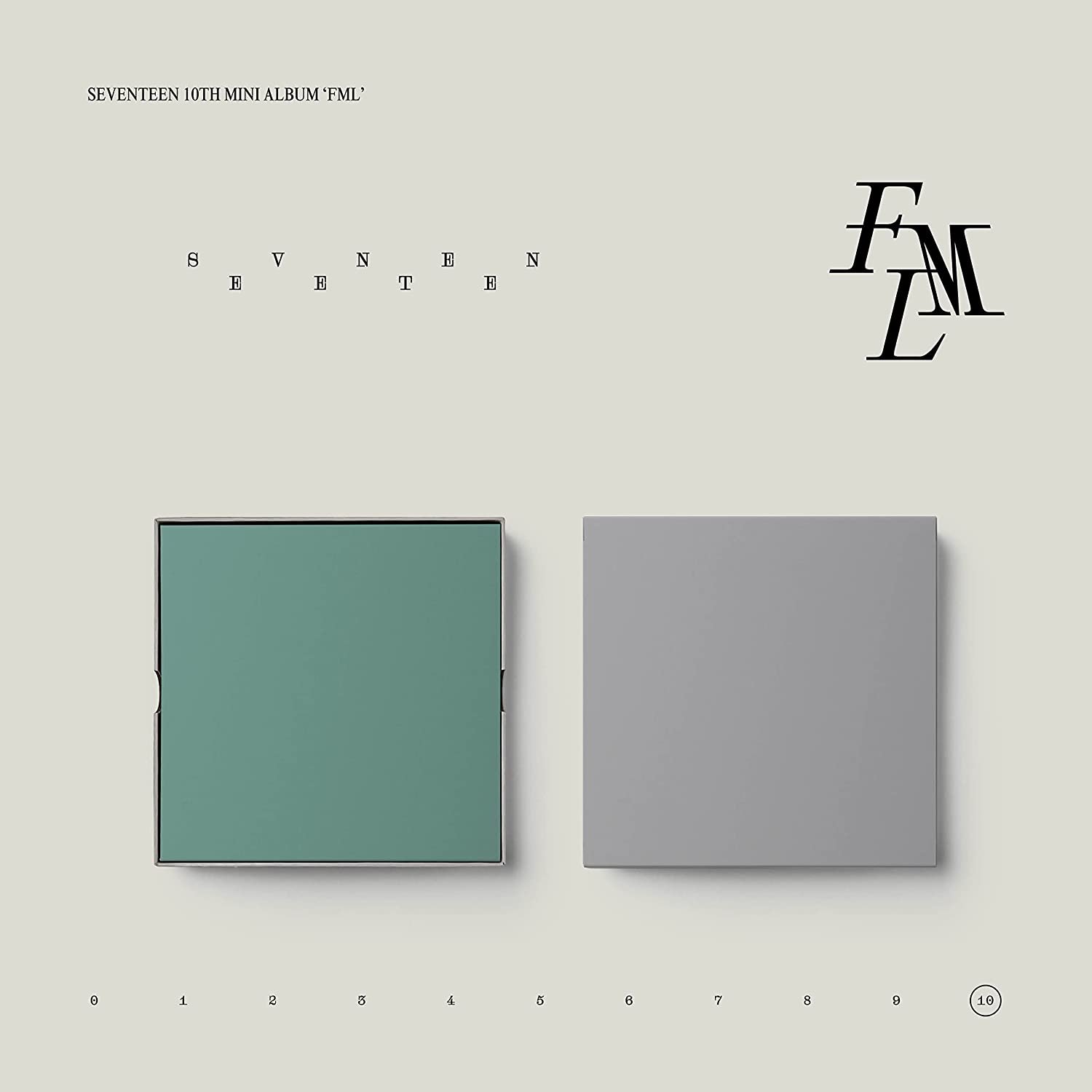 Seventeen - 10th Mini Album [FML] (Fallen, Misfit, Lost Ver.) (U.S.A Ver. Exclusive Postcard)