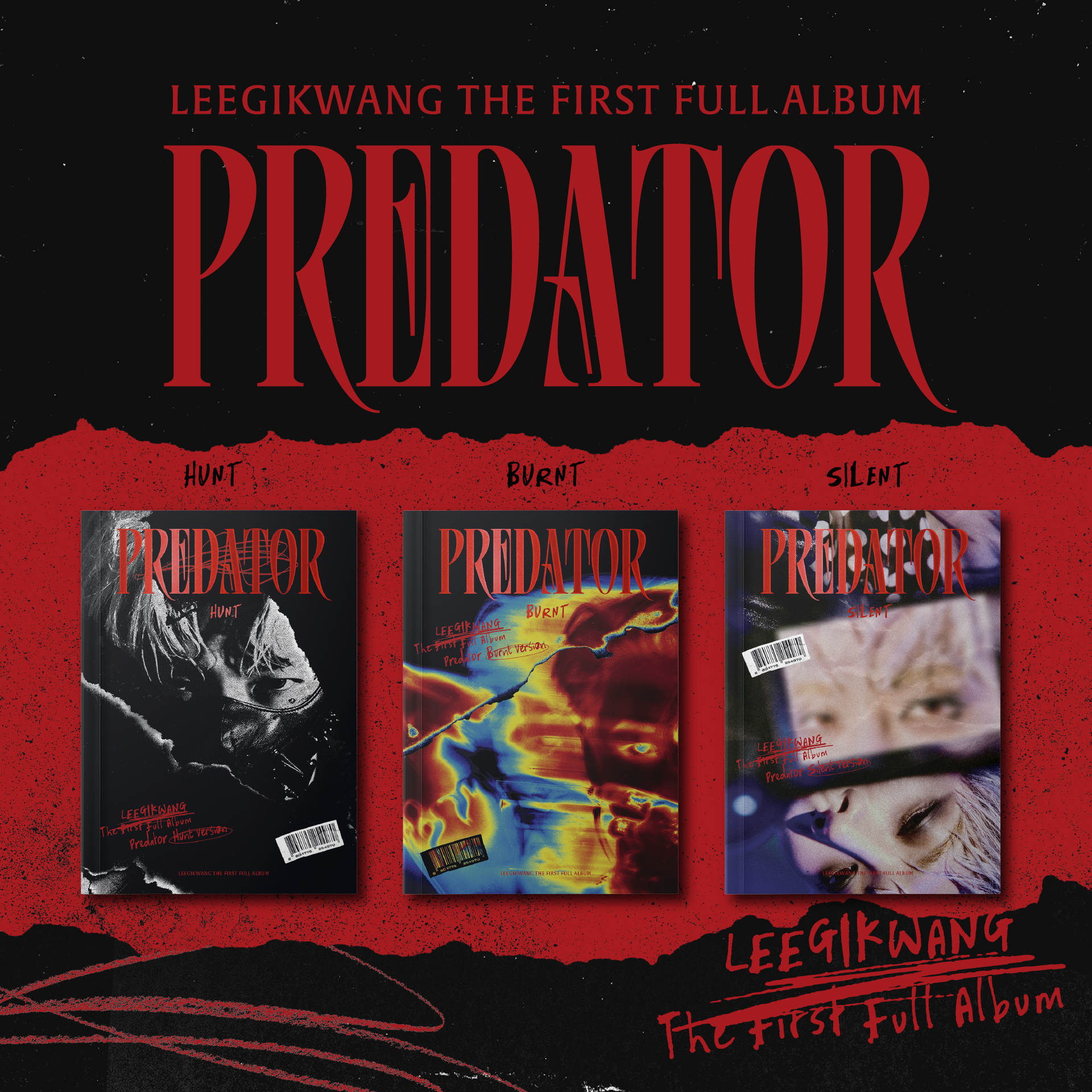 [全款 裸专] LEE GI KWANG - 正规1辑 [Predator] (随机版本)_起初光芒｜이기광 Lee Gi Kwang Fans Club