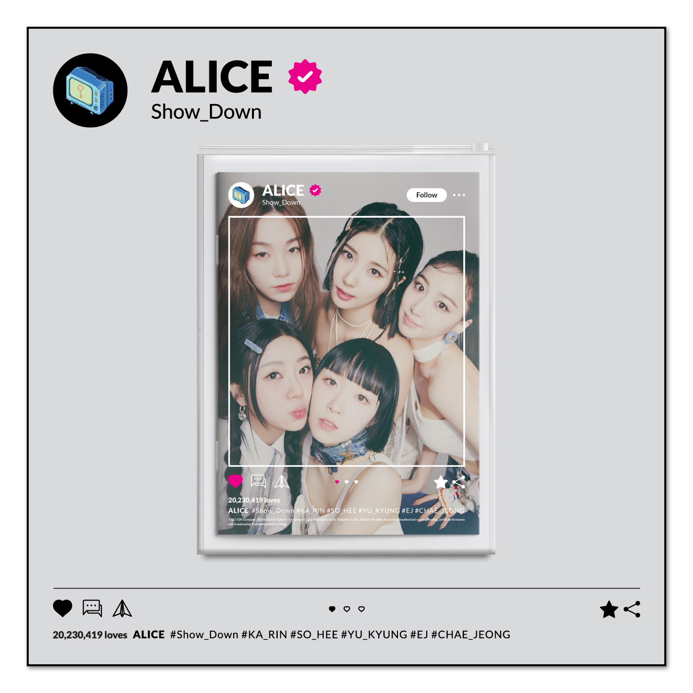 ALICE - 2nd Single Album [SHOW DOWN]