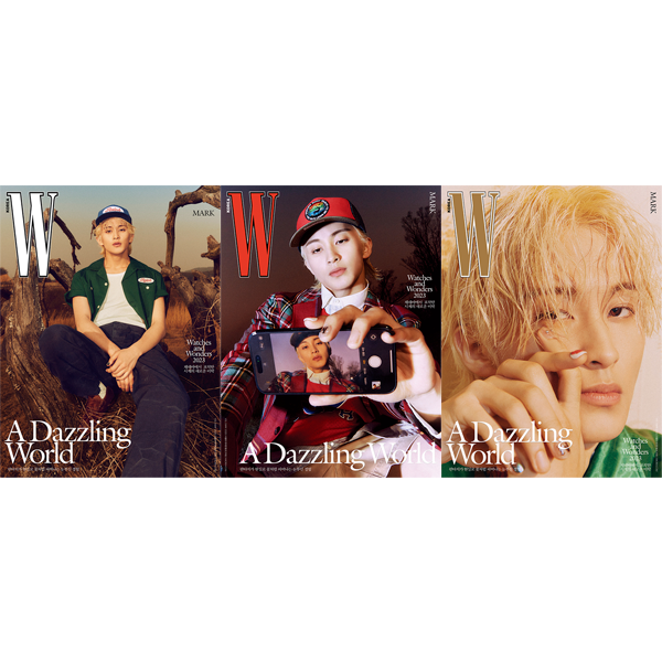 [セット] [韓国雑誌] W Volume 5 2023.05 A + B + C Type (Cover : MARK / Content : MARK 14p)