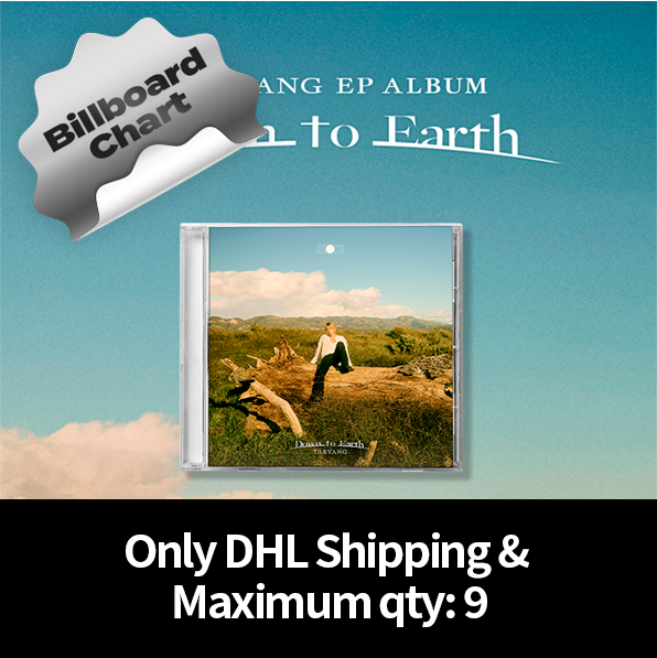 [Counting towards Billboard chart] TAEYANG - EP ALBUM [Down to Earth] (DHL Shipping Only & Maximum qty: 9)