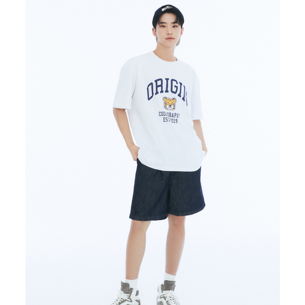 [Seventeen HOSHI Gift] Linen Denim Regular Fit Shorts [INDIGO] 3sizes
