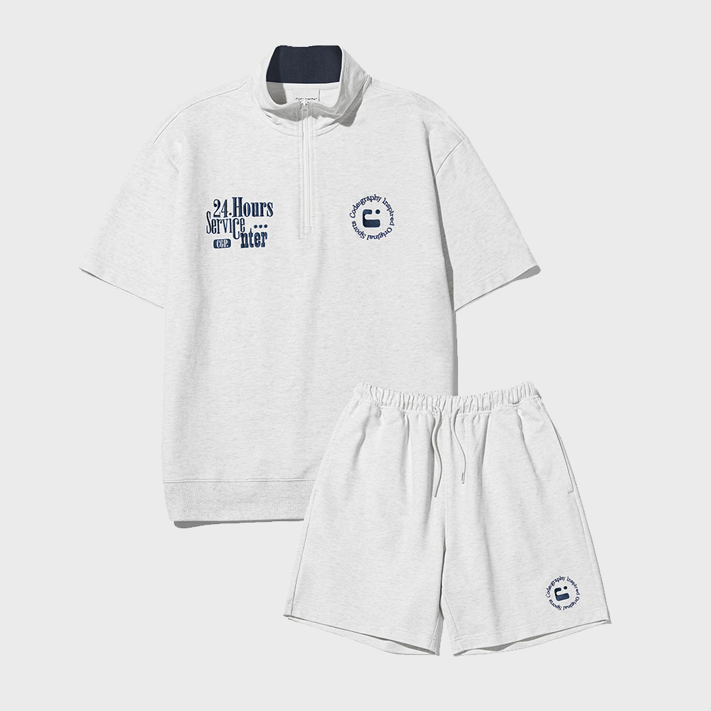 [Seventeen HOSHI Gift] Summer Training Short Sleeve Anorak Setup [M.GRAY] 3sizes