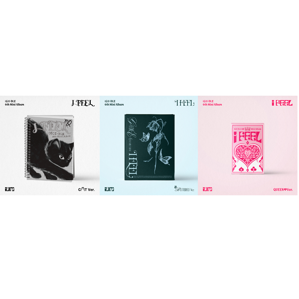 [全款 裸专 第二批 截止至5.21早7点] [3CD 套装] (G)I-DLE - 迷你6辑 [I feel] (Cat Ver. + Butterfly Ver. + Queen Ver.)_宋雨琦吧