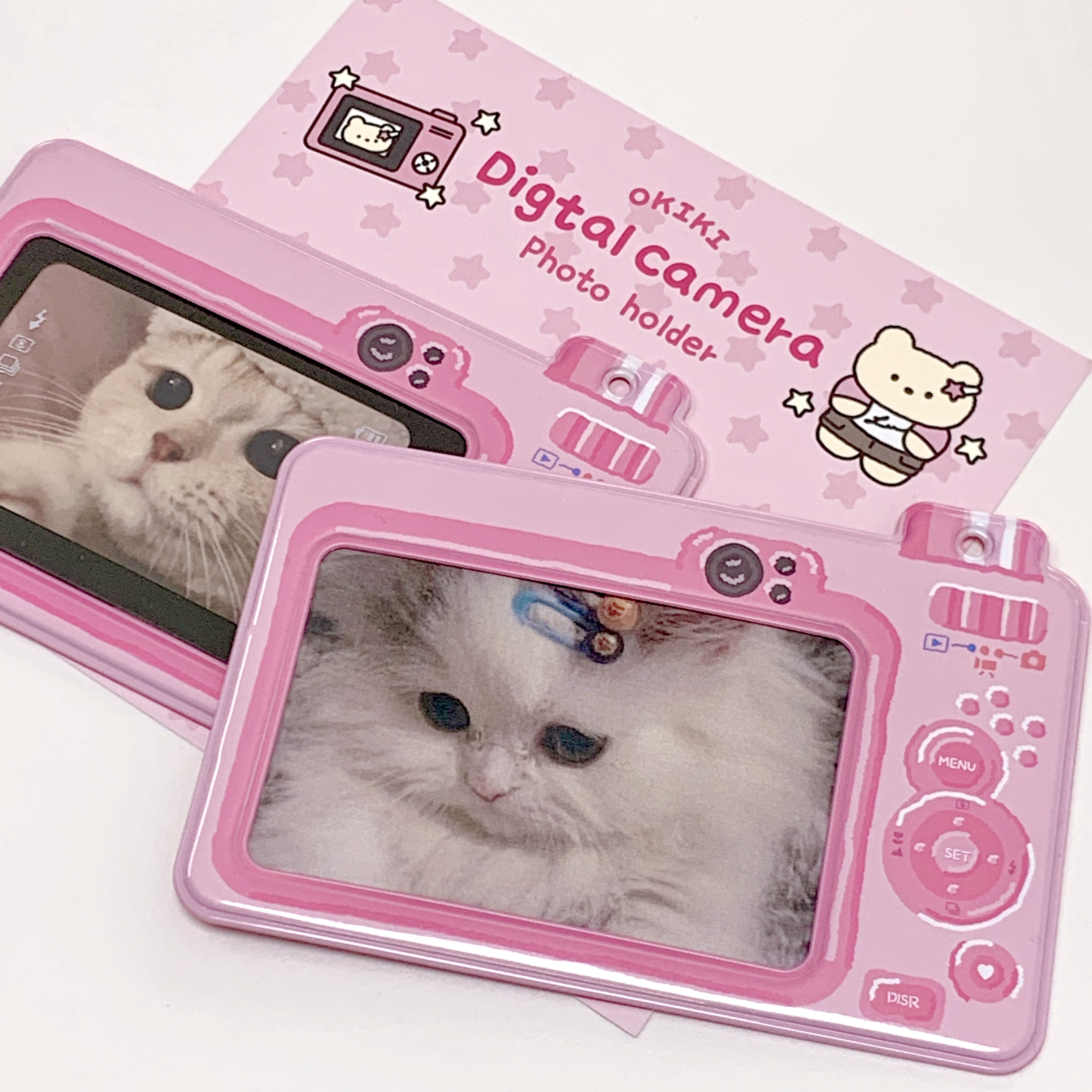 Digital camera photo holder_pink