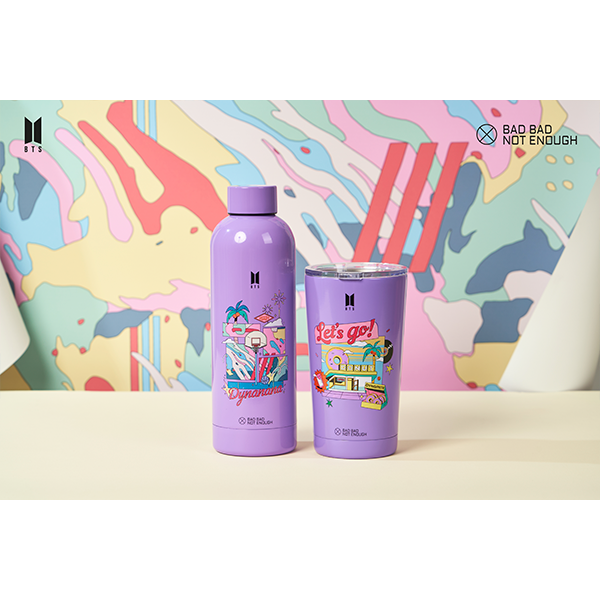 BTS - BBNE BTS Dynamite Water Tumbler & Water Bottle_Purple