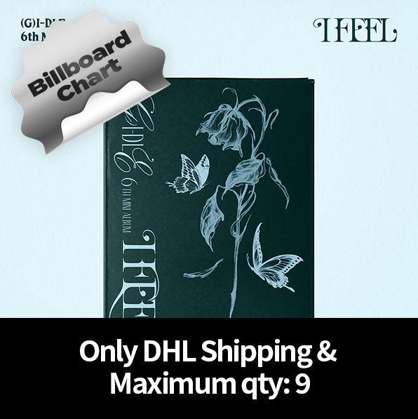 [Counting towards Billboard chart] (G)I-DLE - 6th Mini Album [I feel] (Butterfly Ver.) (DHL Shipping Only & Maximum qty: 9)