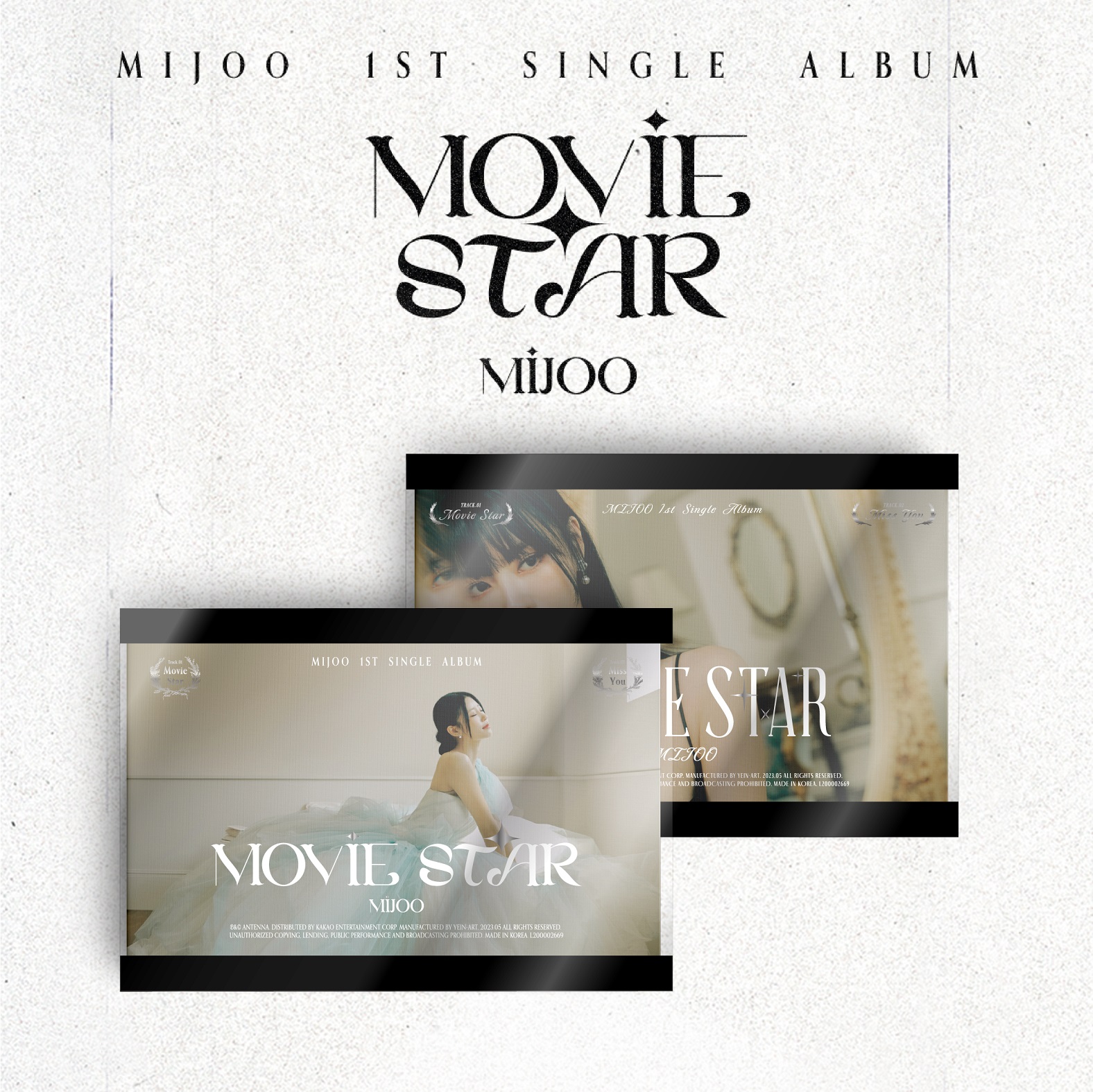 [2CD SET] MIJOO - 1st Single Album [Movie Star] (Modern Ver. + Classic Ver.)