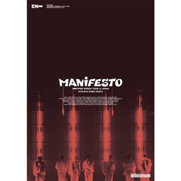 ENHYPEN - World Tour 'Manifesto' In Japan Kyocera Dome Osaka (Region Code 2) (2DVD) (Japanese Ver.)
