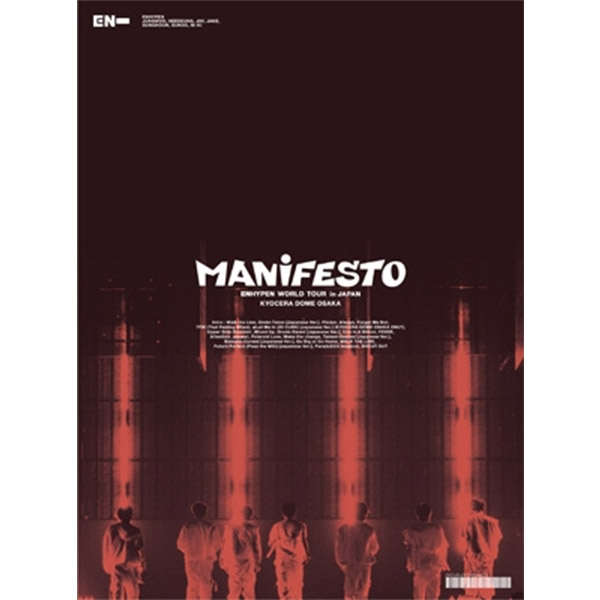 ENHYPEN - World Tour 'Manifesto' In Japan Kyocera Dome Osaka (Region Code 2) (3DVD) (First Press Limited Edition) (Japanese Ver.)