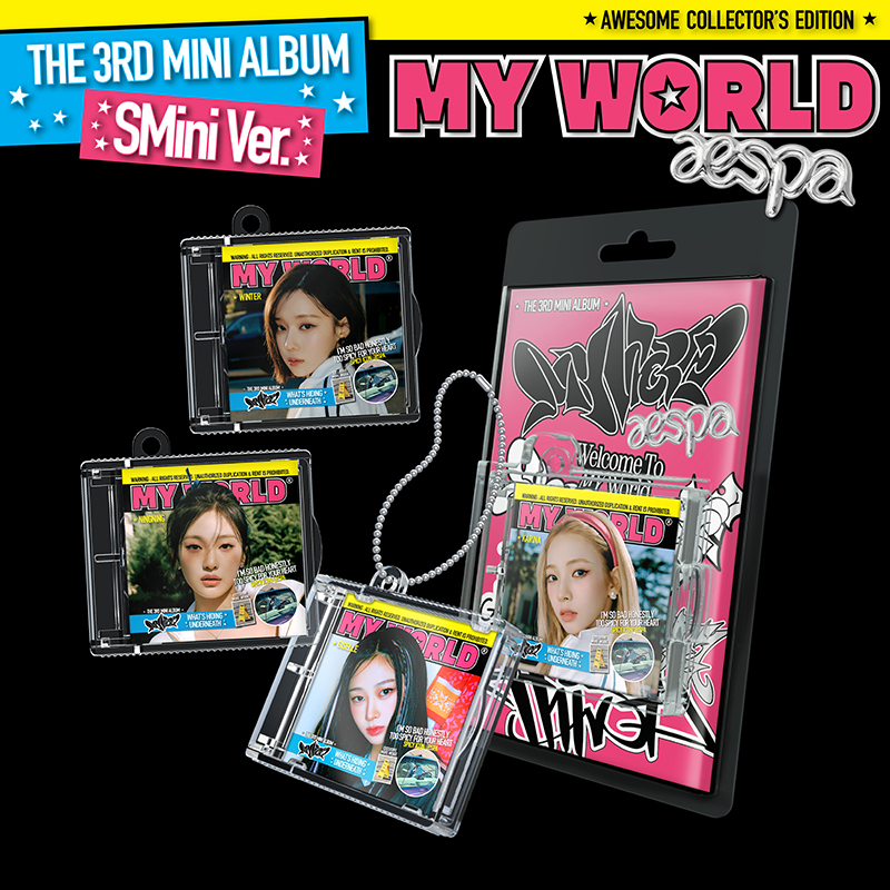 [全款 裸专 第二批 (截止至5.28早7点)] aespa - 迷你3辑 [MY WORLD] (SMini Ver.) (Smart Album) (随机版本)_aespa的避风港