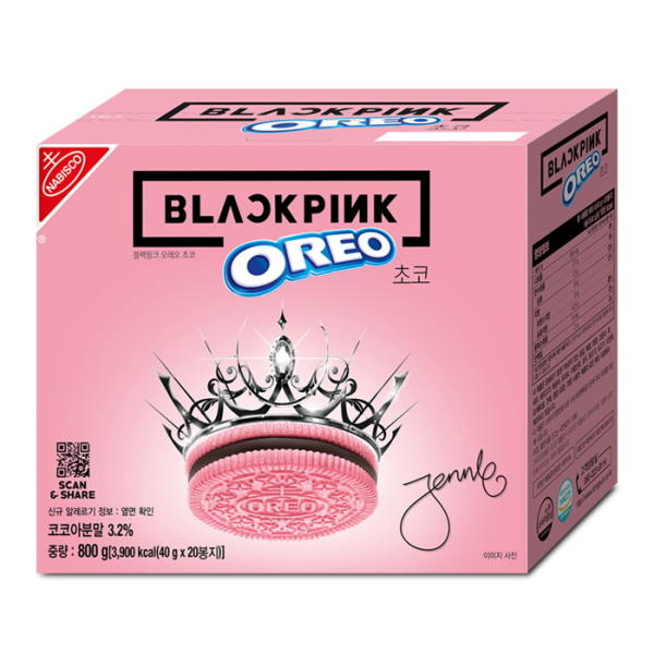 오레오 x 블랙핑크 초코맛 핑크버전 800g*1EA