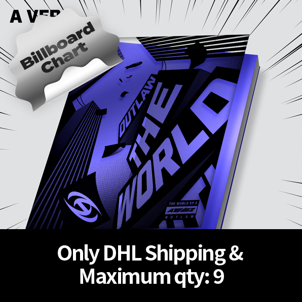 [Counting towards Billboard chart] ATEEZ - 9th Mini Album [THE WORLD EP.2 : OUTLAW] (A VER.) (DHL Shipping Only & Maximum qty: 9)