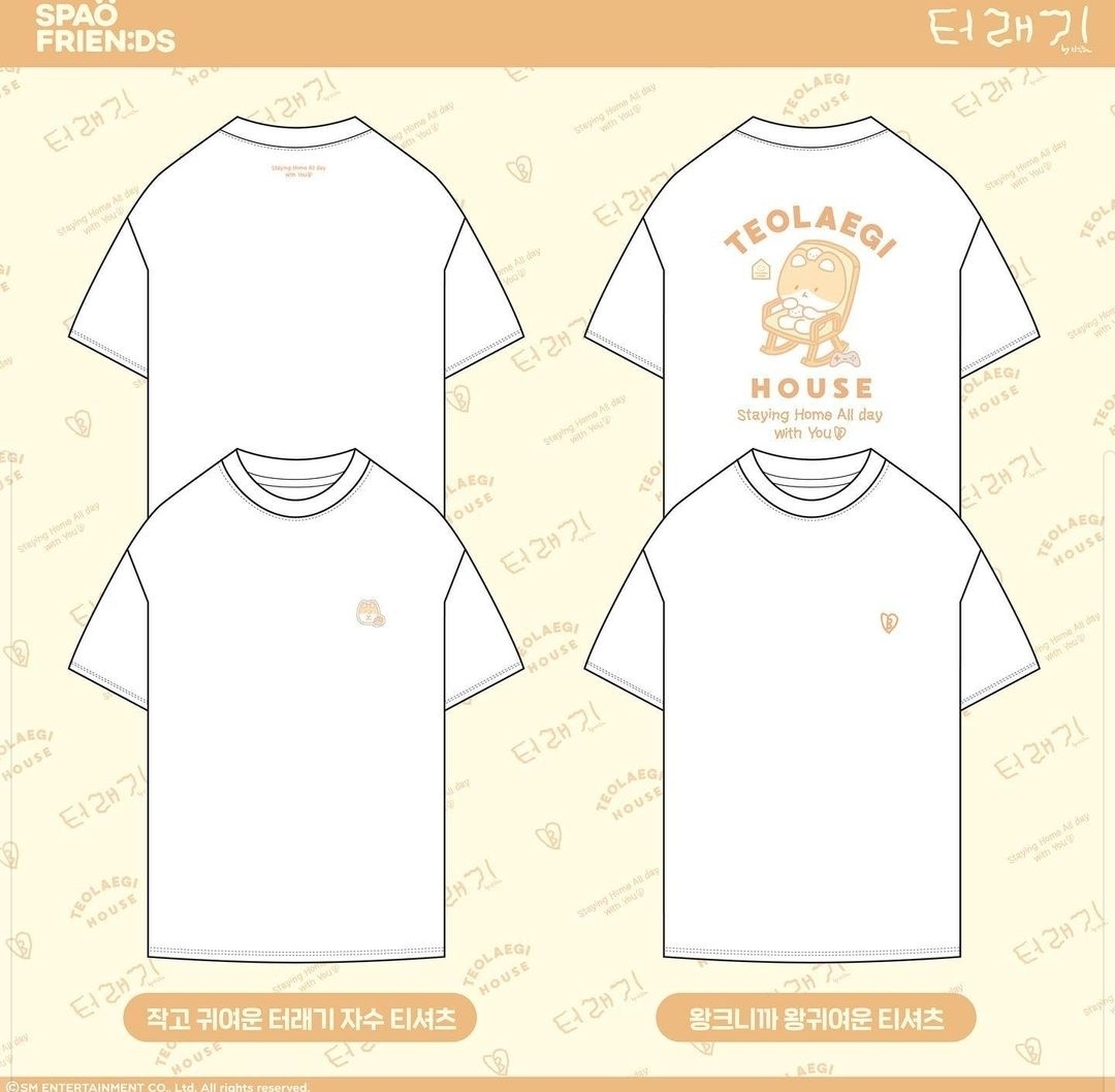 [SPAO X EXO BAEKHYUN TEO-LAE-GI] Short Sleeve T-Shirt 2colors
