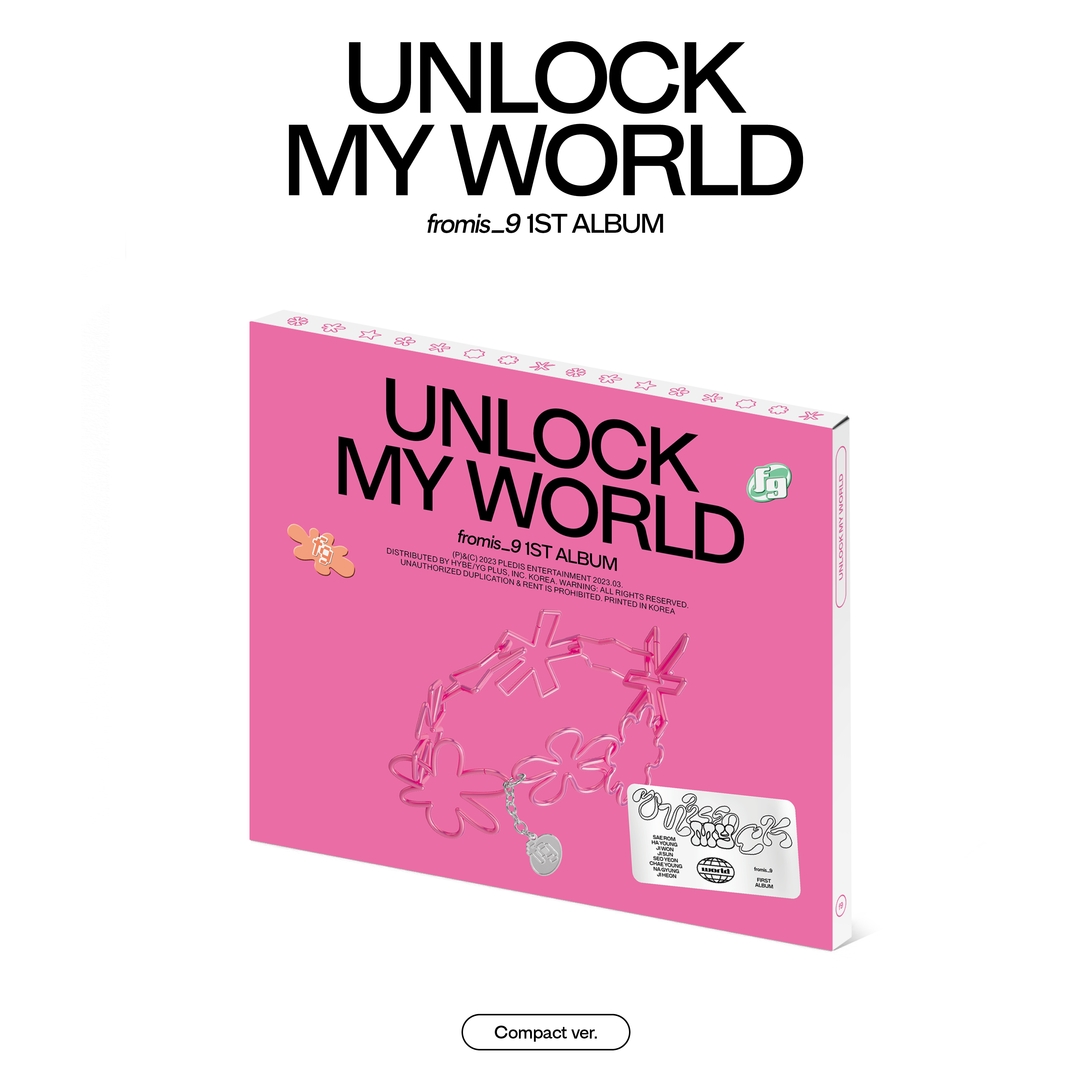 [全款 裸专 第二批 截止至6.11 早7点] fromis_9 - 1st Album [Unlock My World] (Compact ver.) (随机版本)_九站联合