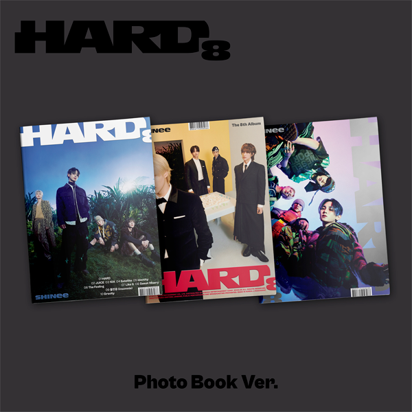 [全款 裸专 第二批(截止至 7.2早7点)] SHINee - 正规8辑 [HARD] (Photo Book Ver.) (随机版本)_KeysNote笔记站