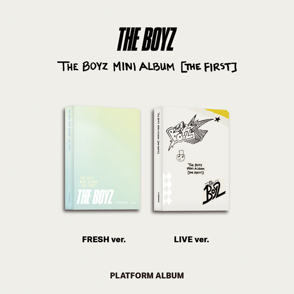 [全款 裸专] [2CD 套装] THE BOYZ - 出道专辑 [THE FIRST] (Platform Ver.) (FRESH ver. + LIVE ver.)_金泳勋吧_YoungHoonBar