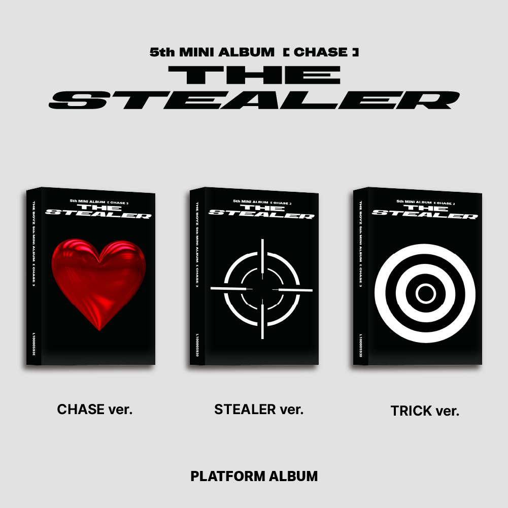 [3CD セット] THE BOYZ - ミニアルバム5集 [CHASE] (Platform Ver.) (CHASE Ver. + STEALER Ver. + TRICK Ver.)