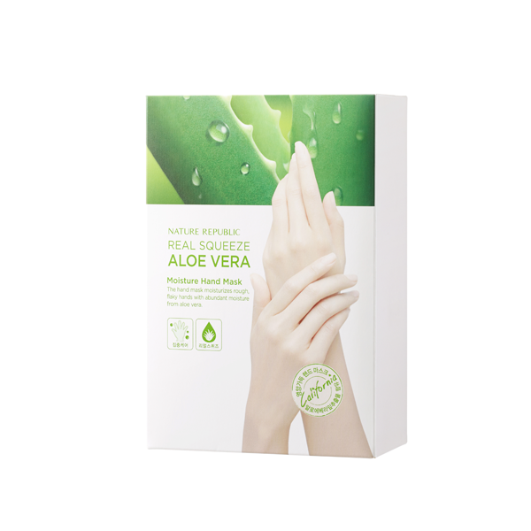 [临期产品] REAL SQUEEZE ALOE VERA MOISTURE HAND MASK 真实芦荟滋润手膜