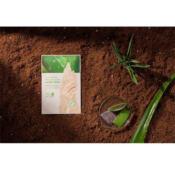 [临期产品] REAL SQUEEZE ALOE VERA MOISTURE HAND MASK 真实芦荟滋润手膜