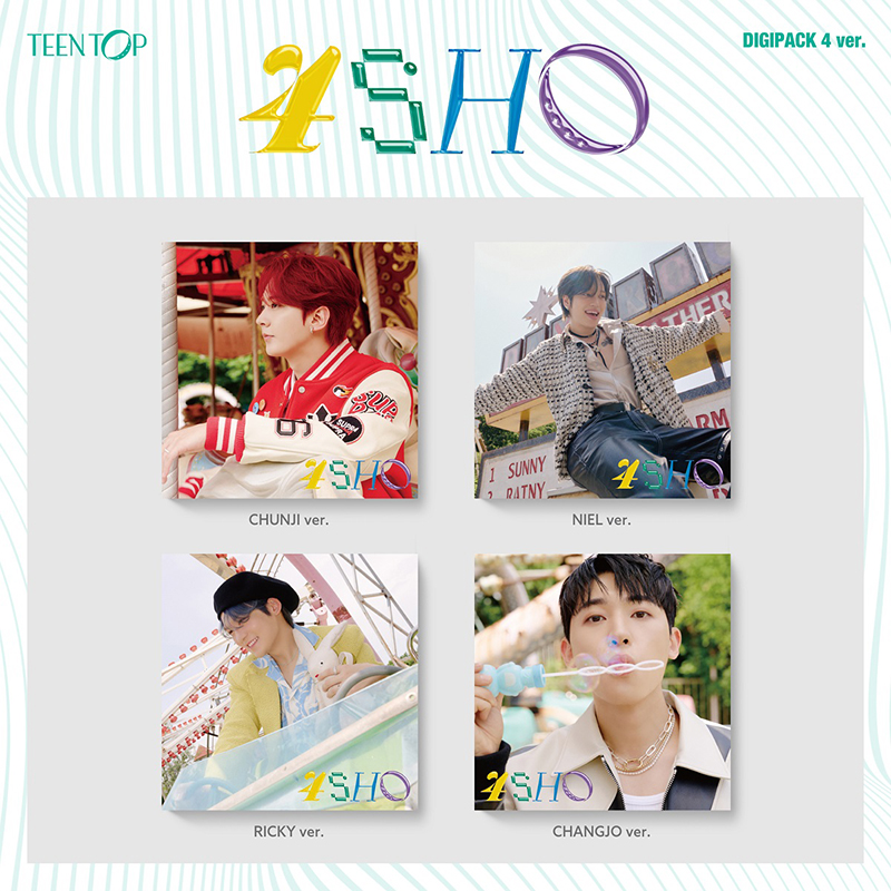 [全款 裸专][Ktown4u Special Gift] [4CD 套装] TEEN TOP - [4SHO] (DIGIPACK ver.) _中国Angel联盟