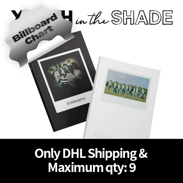 [Counting towards Billboard chart] ZEROBASEONE - The 1st Mini Album [YOUTH IN THE SHADE] (Random Ver.) (DHL Shipping Only & Maximum qty: 9)