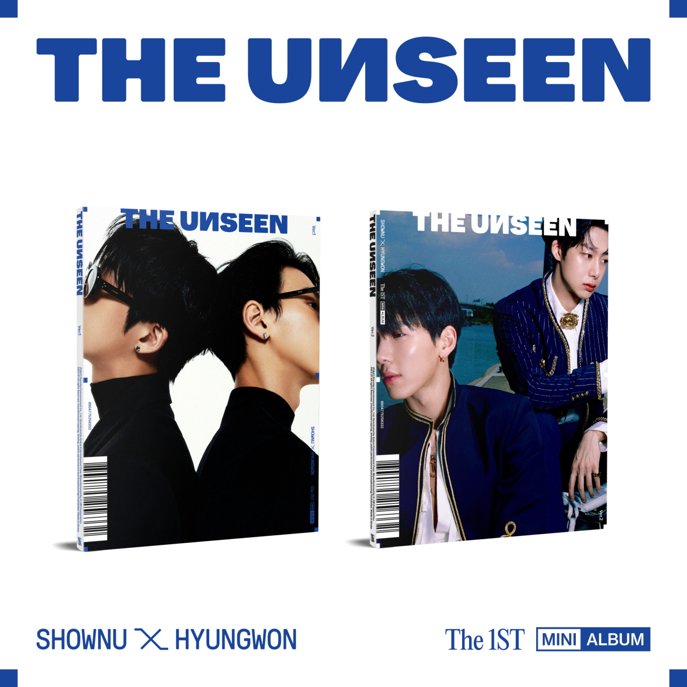 SHOWNU X HYUNGWON - The 1st Mini Album [THE UNSEEN] (Random Ver.)