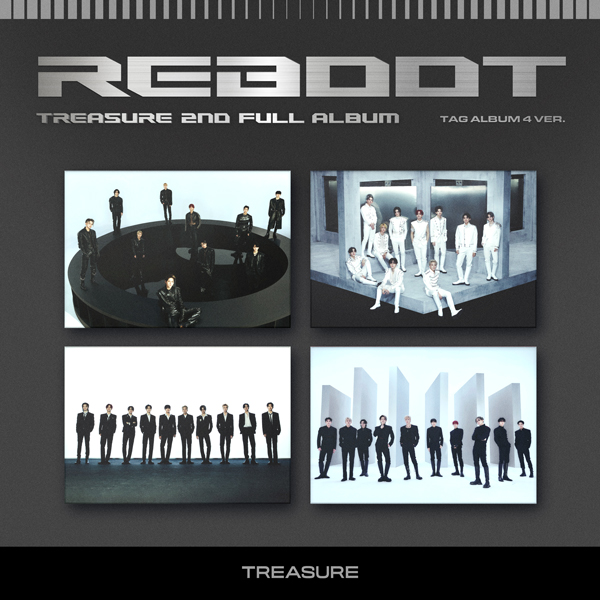[全款 裸专] [Ktown4u Special Gift] [4CD 套装] TREASURE - 2ND FULL ALBUM [REBOOT] YG TAG ALBUM_TREASURE_闪耀组