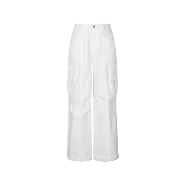 [AB6IX Gift + ABBI PIN BADGE] AB6 cargo cotton pants [CREAM] [1]