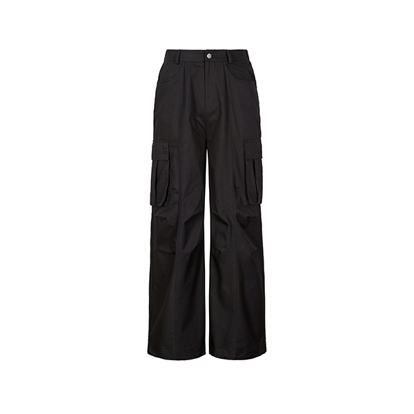 [AB6IX Gift + ABBI PIN BADGE] AB6 cargo cotton pants [BLACK] [1]
