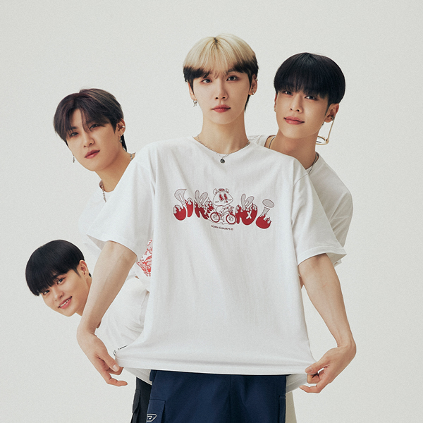 [AB6IX 禮物] ab6ix character tee WOONG  [WHITE] [F]