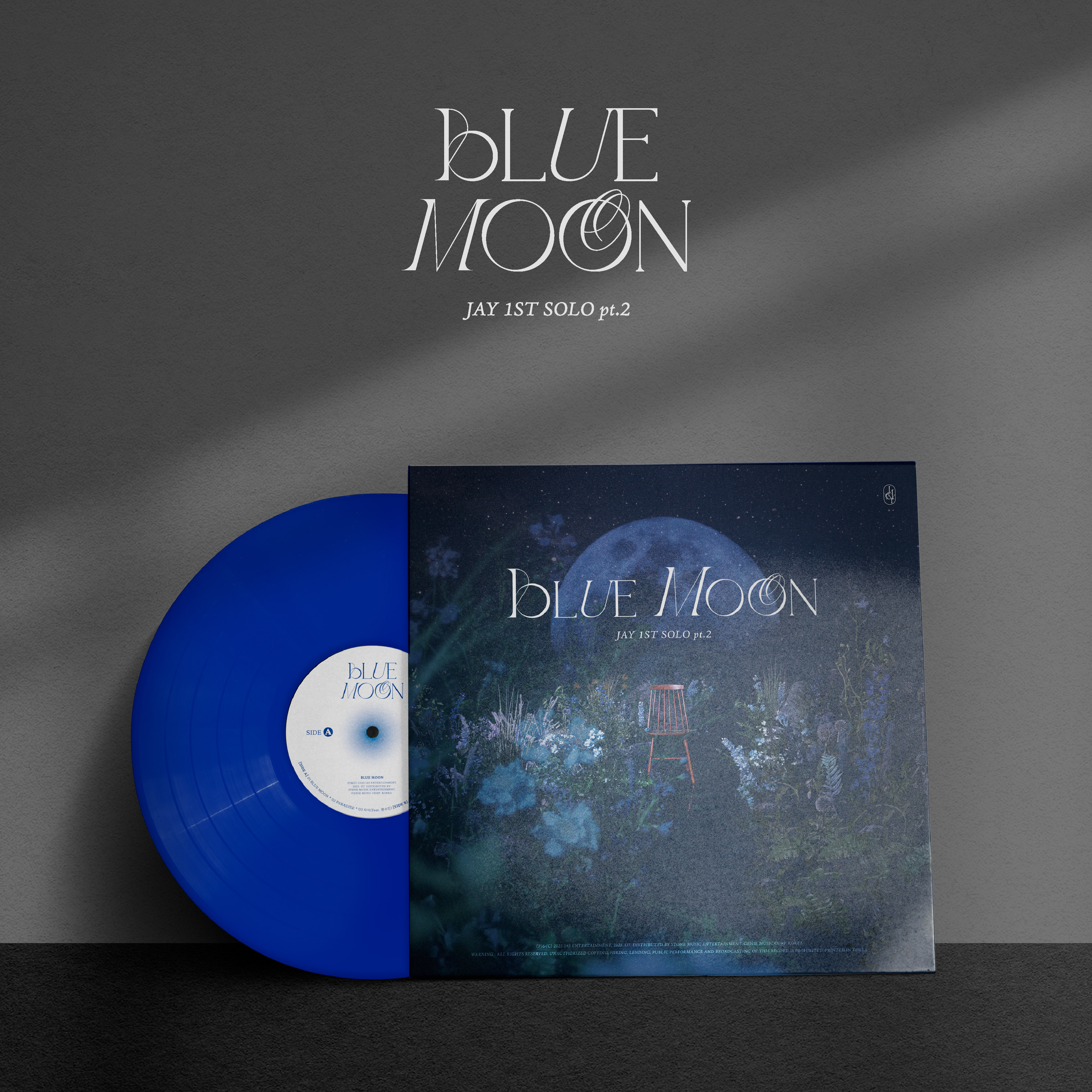 [全款 裸专 *赠送特典~09/14 PM 23:59 kst] JAY - 1ST SOLO pt.2 [BLUE MOON] (LP)_金振焕发现号个站