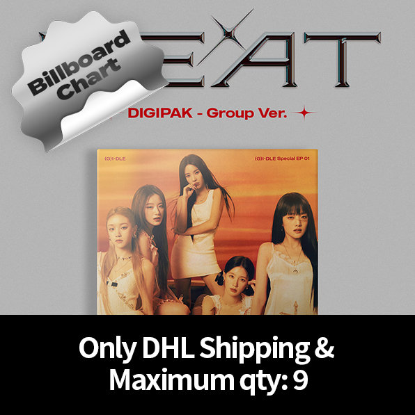 [Counting towards Billboard chart] (G)I-DLE - Special album [HEAT] (DIGIPAK - Group Ver.) (DHL Shipping Only & Maximum qty: 9)