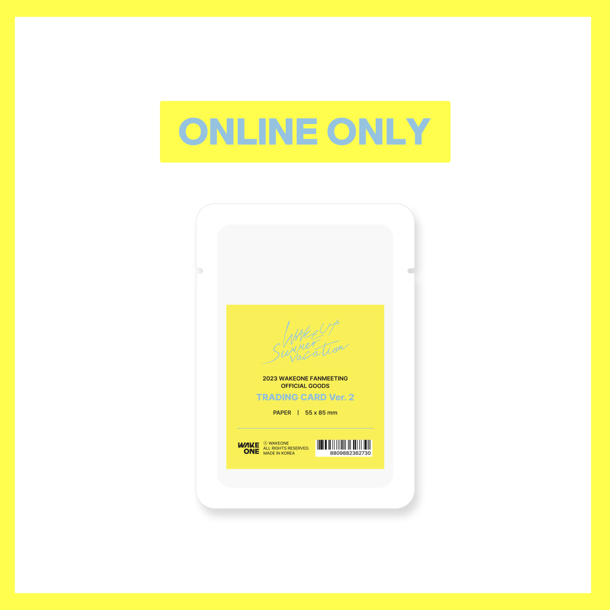 WAKEONE - TRADING CARD Ver.2 2023 WAKEONE FANMEETING [WAKE UP : Summer vacation]