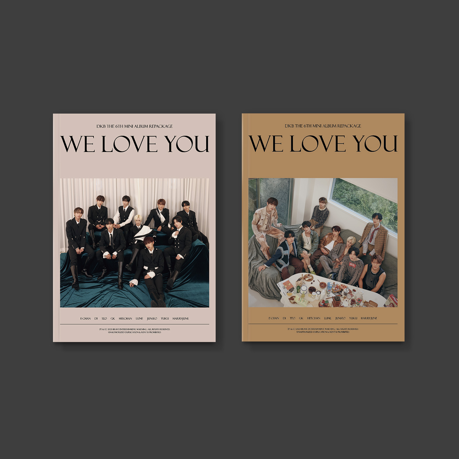 [全款 裸专] [2CD 套装] DKB - 迷你6辑 Repackage [We Love You] (Night Ver. + Day Ver.)_DKBrown_春日站台