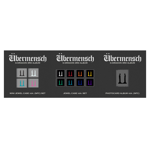 [全款 裸专] [一键毕业] [13CD] [Ktown4u Special Gift] G-DRAGON - 3rd Album [Übermensch] (JEWEL ver. 8种 + MINI JEWEL ver. 4种 + PHOTOCARD ALBUM ver. 1种) _龙站联合