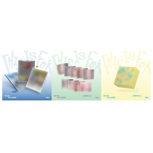 [全款 裸专] [一键毕业] [13CD] TWICE - 4TH FULL ALBUM [THIS IS FOR] (THIS Ver. + IS Ver. + FOR Ver. + DIGIPACK Ver. 9 + CONFETTI Ver.)_朴志效吧_JIHYOBAR