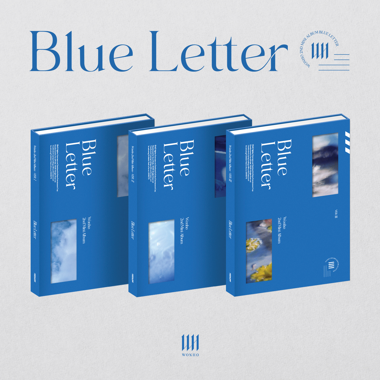 [全款 第二批 裸专] WONHO - Mini Album Vol.2 [Blue letter]_WholeHearted李虎锡热血站