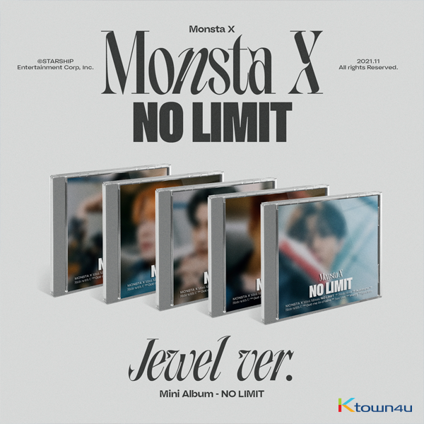 [拆卡专 只有小卡(请备注微博昵称] MONSTA X - Mini Album Vol.10 [NO LIMIT] (Jewel版本)_Trespass_MonstaX资讯博