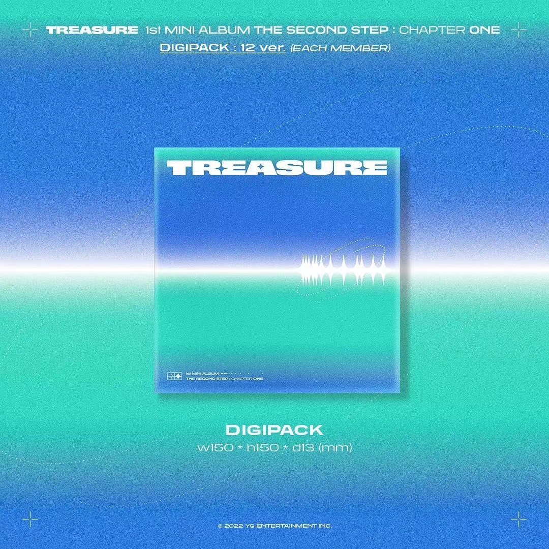[全款 裸专 D版单封] TREASURE - 1st MINI ALBUM [THE SECOND STEP : CHAPTER ONE] (DIGIPACK Ver.) _TREASURE盒首