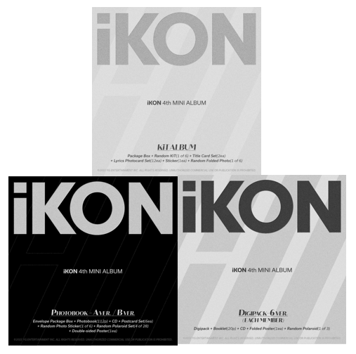 [全款 裸专] [活动商品] iKON - 4th MINI ALBUM [FLASHBACK]