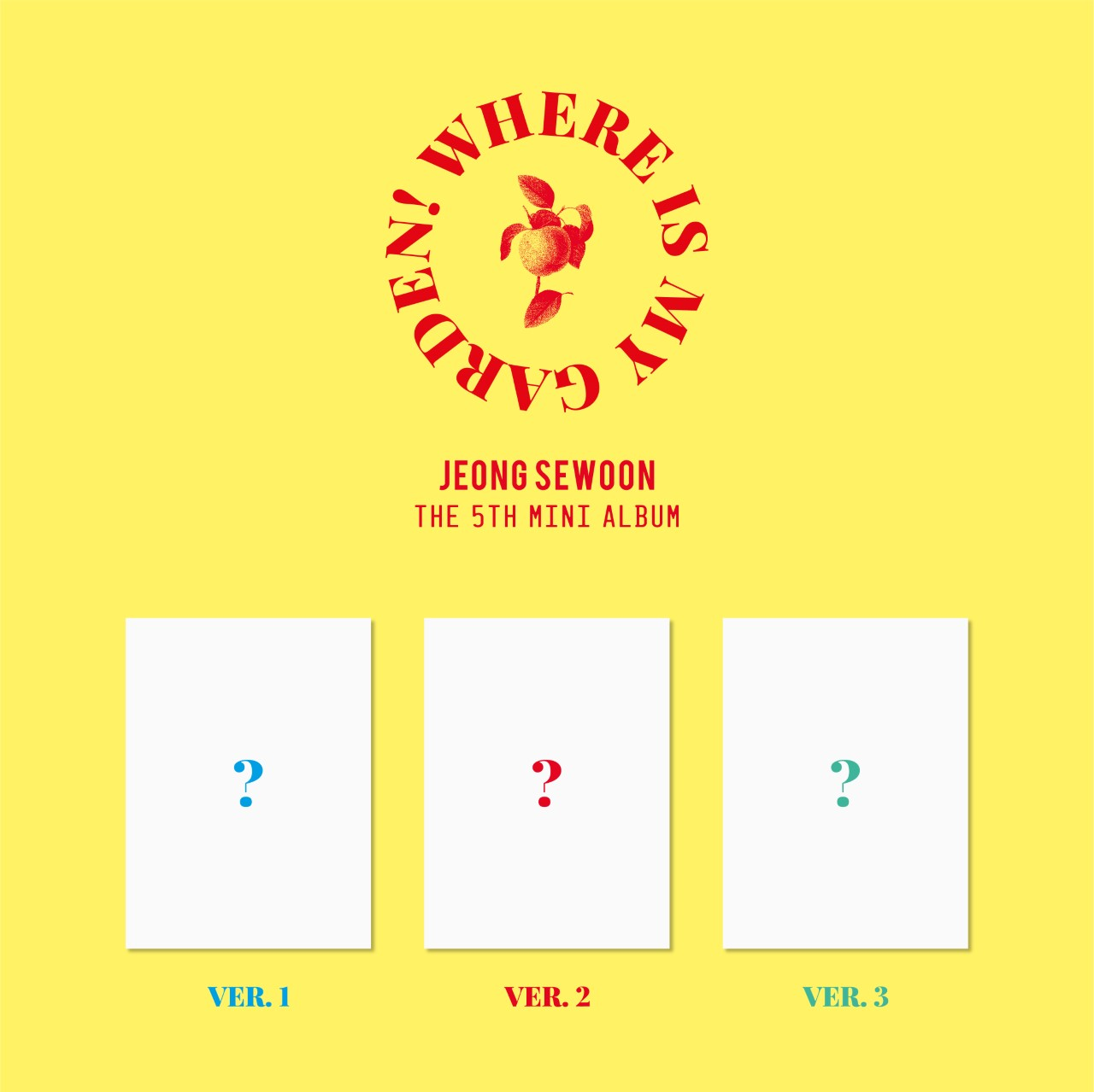 [拆卡专 1元链接 *备注请必填qq号] Jeong Se Woon - Mini Album Vol.5 [Where is my Garden!]_PoChorus郑世云幸运合唱团