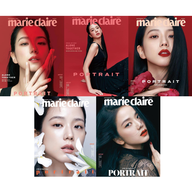 [全款] Marie claire 2022.09 (封面 : JISOO) (5种版本)_金智秀_KimJisooEcho