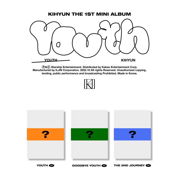 [全款 裸专][签售活动] Kihyun - 迷你专辑 1辑 [YOUTH]_KiYoo_刘基贤中文首站
