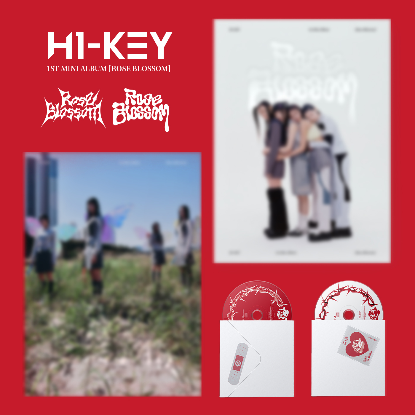 [拆卡专] H1-KEY - 1st Mini Album [Rose Blossom] (Random Ver.)_SerendipKitty_HWISEO