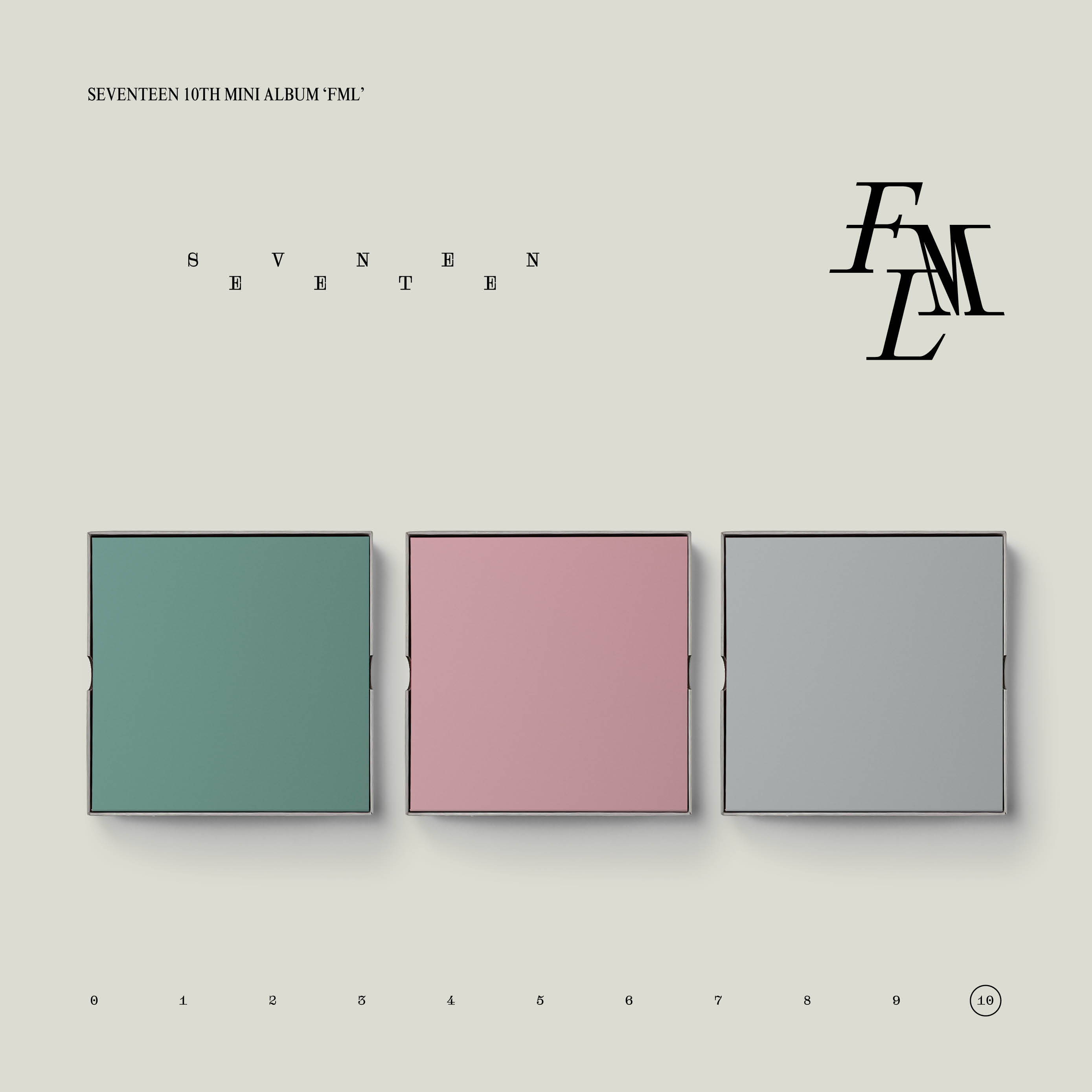 [拆卡专 *必须填备注] SEVENTEEN - 10th Mini Album [FML] (Random Ver.) _REC奎八gyuhao档案馆