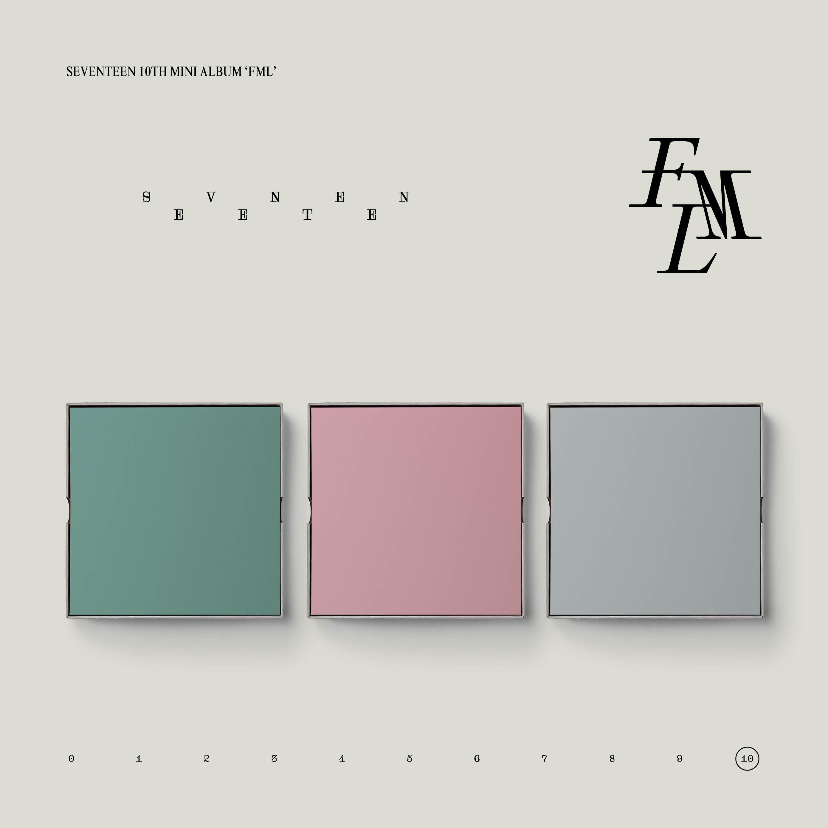 [拆卡专 第二批 截止至4.30早7点] SEVENTEEN - 10th Mini Album [FML] (Random Ver.) _MAGNETIZE1998_率宽引力