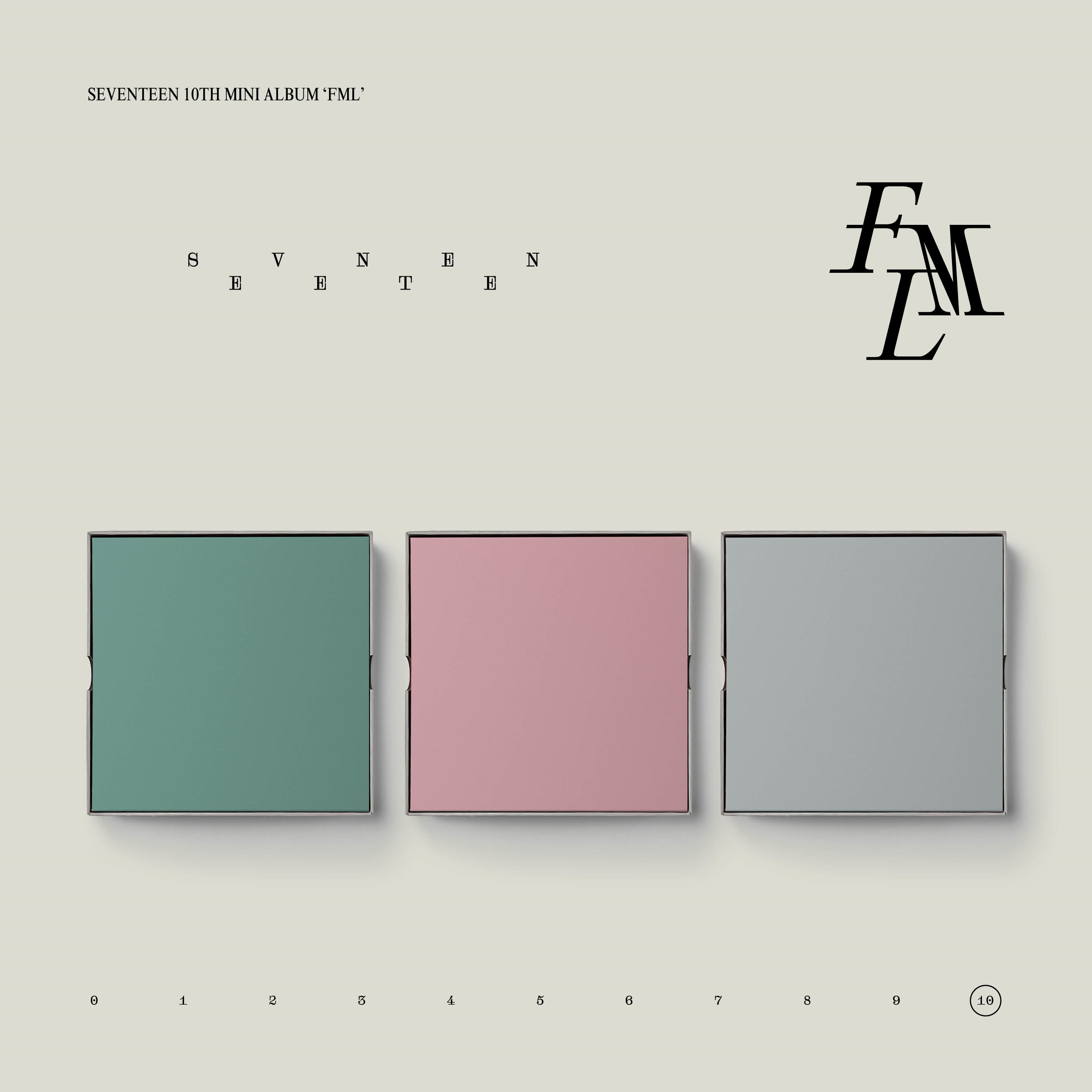 [全款 每套补15r 限量 600套 补贴专] [3CD 套装] SEVENTEEN - 迷你10辑 [FML] _文俊辉散粉联盟