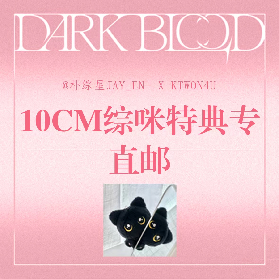 [全款 10cm综咪直邮专(*后续需补运费+备注微博id) 特典专] ENHYPEN - [DARK BLOOD] _朴综星JAY_EN-